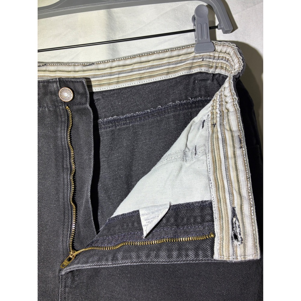 Lee Mens Total Freedom Relaxed Fit Jeans Faded Black Elastic Waist 36x29 Vintage - Picture 4 of 9